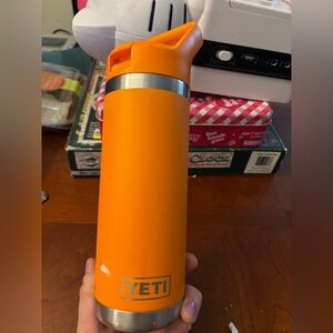 Yeti orange tumbler